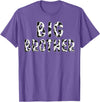 Cow Pattern Print Family Matching Birthday Shirts Cow Big Brother Birthday Family Matching Fathers Day Boy T-Shirt - Purple