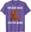 Cool Brown Wildlife Bear Hunters Mountain Clothes Funny Bear Gift For Men Women Bear Mammal Animal T-Shirt - Purple Heather