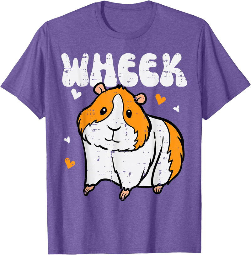 Guinea Pig Shirts For Men Women Kids Gift Guinea Pig Wheek Cavy Lover Rodent Girls Boys Kids Women Men T-Shirt - Purple Heather