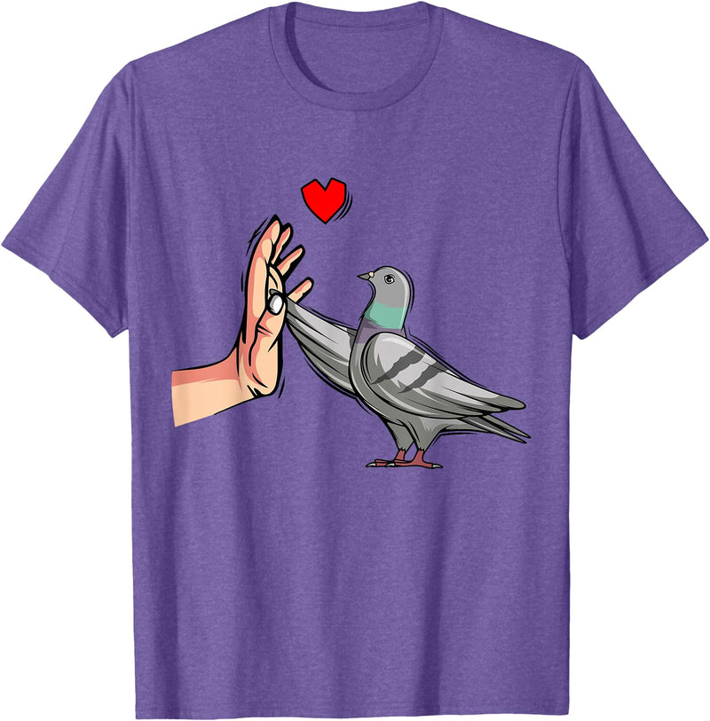 Funny Pigeon Lover Apparel & Gift Designs Pigeon Lover Men Women Kids T-Shirt - Purple Heather