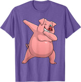 Pig Gift Pig Lover Stuff & Pig Novelty Accessories Cute Pig Art For Men Women Kids Livestock Farming Pig Lovers T-Shirt - Purple Heather