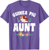 Guinea Pig Aunt Wear Guinea Pig Aunt Pet Owner T-Shirt - Purple Heather