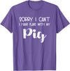 Pig Appreciation Worldwide Animal Lover Sorry I Can't I Have Plans With My Pig T-Shirt - Purple Heather
