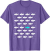 Fish Swimming Against the Ocean By Raminz Fish Swimming Against the Ocean and against Current design T-Shirt - Purple Heather