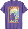 Giant Step Design Co. SWVA Southwest Virginia Black Bears Vintage Parks Poster T-Shirt - Purple Heather