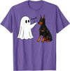 Spooky Snoot Society Doberman Pinscher Boo P Ghost Boop Halloween Dog Lover T-Shirt - Purple Heather