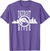 Eternal Angler Detroit River Walleye Fishing T Shirt for Men Women T-Shirt - Purple Heather