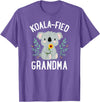 Mothers Day Stuff for Mom from Daughter or Son Koalafied Grandma Koala Bear Sunflower Floral Mothers Day T-Shirt - Purple Heather