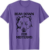 Bee Kind Tees Funny College Tests - Bear Down For Midterms T-Shirt - Purple Heather