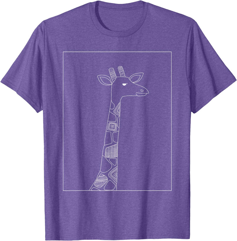 Sarcastic Giraffe Shirts Co20 Giraffe Lover Gifts For Womens Giraffe Graphic Tees For Mens T-Shirt - Purple Heather