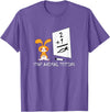 Cute Rabbit Bunny Stop Animal Testing Funny Kawaii T-Shirt in Purple Heather