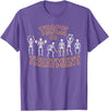 Halloween Costume Physical Therapist Lazy Costume Trick Or Treatment Halloween Physical Therapy Skeleton PT T-Shirt - Purple