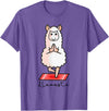 Dibba Designs Llamaste Llama Alpaca Yoga Exercise Fitness Gym Workout T-Shirt - Purple Heather