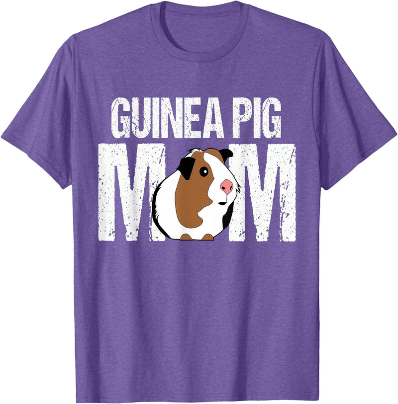 Guinea Pig Shirts & Accessories Guinea Pig Mom Shirt | Funny Guinea Pig Tshirt T-Shirt - Purple Heather