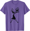 Costume Tees Halloween Jack O Lantern Spooky Mid Century Housewife Pretty T-Shirt - Purple Heather