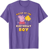 Peppa Pig Sister Of The Birthday Boy Holiday Confetti Logo T-Shirt - Purple Heather