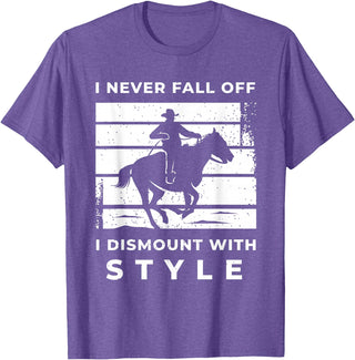 Funny Horse Quote Shirts And Equestrian Gifts Funny Horse Quote Outfit For A Lover Of Horse T-Shirt - Purple Heather