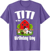Birthday Boy Farm Animal Theme Titi Of The Birthday Boy Farm Animal Birthday Party Celebration T-Shirt - Purple Heather