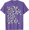 Highland Cow Dad Shirt Dad Cow Print Father's Day Dad Dada Daddy Bruh Papa Cow Daddy Love Cows Dad Cow Print T-Shirt -
