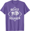 Bison Lover Shirts Beast Of Bourbon - American Bison Buffalo Lover Wildlife T-Shirt - Purple Heather