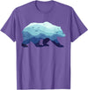 Grizzly Bear Mountains - Gifts & Apparel Co. Bear Nature Mountains Grizzly Hiking Camping Outdoor Gift T-Shirt - Purple Heather