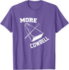More Cowbell Git Swag More Cowbell T-Shirt - Purple Heather