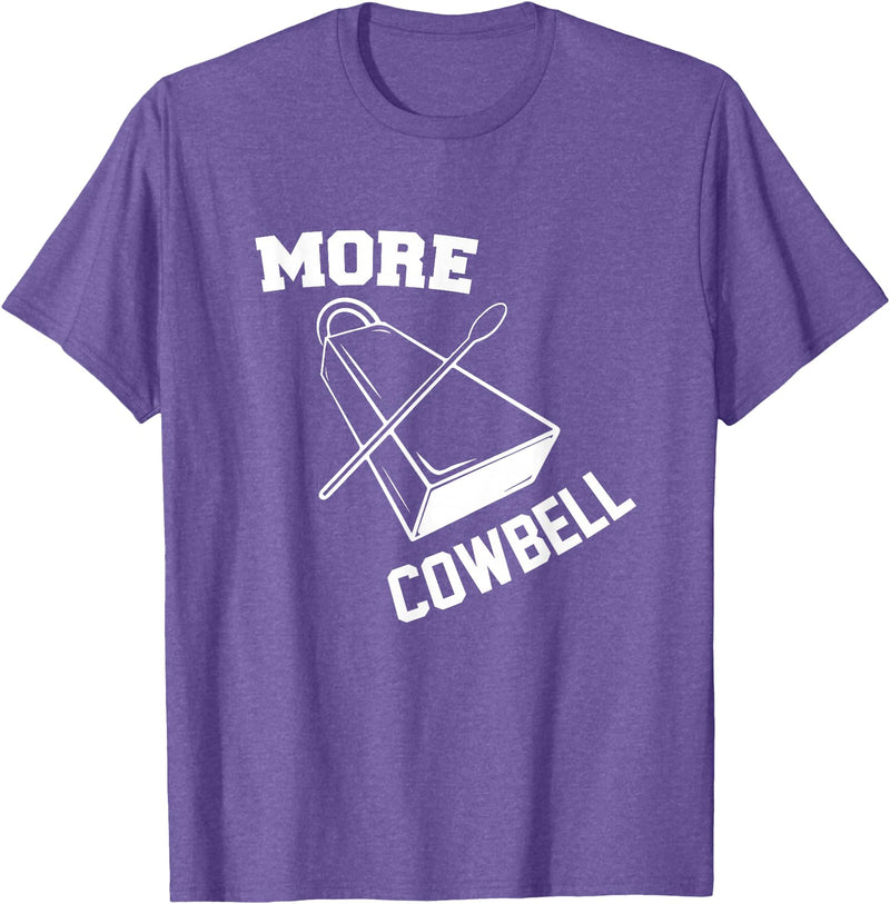 More Cowbell Git Swag More Cowbell T-Shirt - Purple Heather