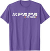 Race Car Birthday Family Race Car Birthday Party Racing Family Papa Pit Crew T-Shirt - Purple Heather