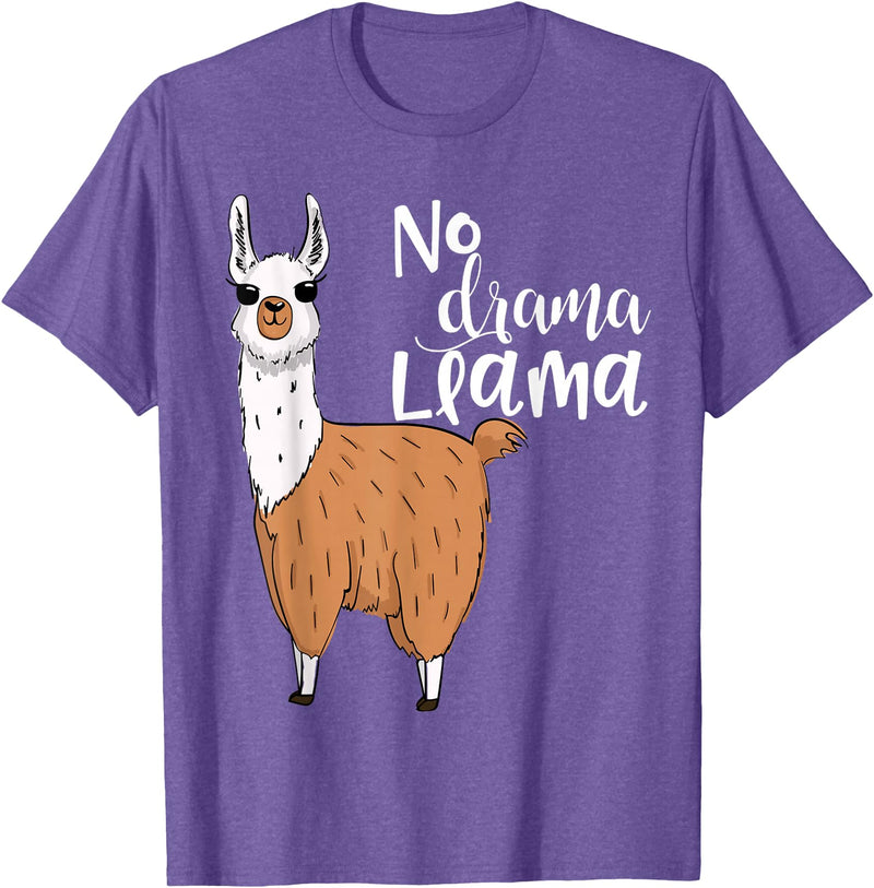 Lama-Kostüm! Lama Pyjama! Kein Drama Lama Llama Costume! Llama Pyjama! No Drama Lama T-Shirt - Purple Heather