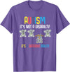 Autism Awareness Gifts Cute Koala Bears Its A Different Ability Autism Awareness T-Shirt - Purple Heather