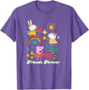 Peppa Pig Friends Forever Rebecca Rabbit & Suzy Sheep T-Shirt - Purple Heather