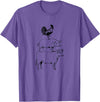 Tee Farm Stacked Farm Animals Cow Pig Rooster Meat Lover Farm Lover T-Shirt - Purple Heather
