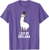 Funny Llamas Gifts LLama Graduation I Got My Dipllama Cute Llama T-Shirt - Purple Heather