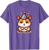 Birthday Hamster for Children Birthday Hamster T-Shirt - Purple Heather