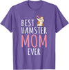 Best Hamster Mom Cute Hamster Owner T-Shirt - Purple Heather