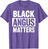 Black Angus Gift Cattle Farm Accessories & Stuff Best Black Angus Art for Men Women Beef Cattle Rancher T-Shirt - Purple