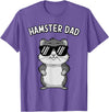 Funny Hamster Design for Men Dad Boys Animal Hamster Lover T-Shirt - Purple Heather