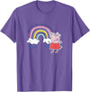 Peppa Pig Without Rain There Would Be No Rainbows Cute Shot T-Shirt - Purple Heather