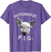 Funny Piggy Smalls Bacon Lover Floribama Shore Tee Notorious PIG Funny Pet Pig Lover Cute Farmer Gift T-Shirt - Purple Heather