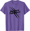 UNLEASH THE BEAST Gym Rabbit Workout Motivation T-Shirt in Purple Heather