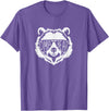 oma Bear Family Apparel Grandma Bear Face with Sunglasses T-Shirt - Purple Heather