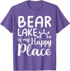 Lake Gifts & Accessories Bear Lake Is My Happy Place - Camping Nature Outdoor Lake T-Shirt - Purple Heather