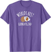 Guinea pig Lover Apparel - jy Guinea Pig Apparel men boys Worlds Best Guinea Pig Dad T-Shirt - Purple Heather