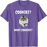 What Cookies Dwarf Hamster Funny Meme T-Shirt - Purple Heather