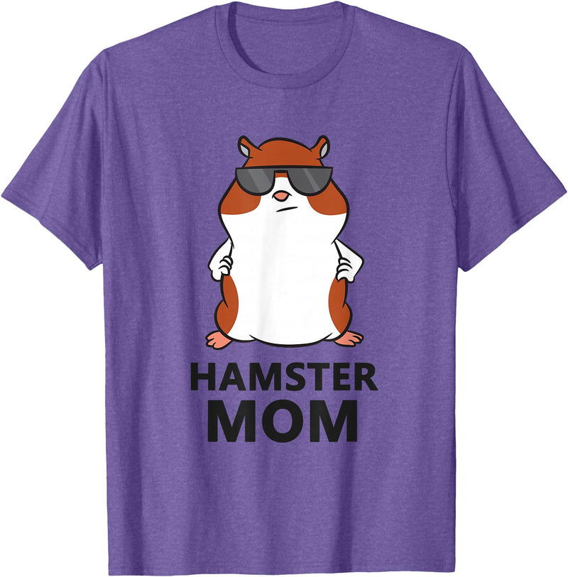 Hamster Mum Pet Hamster Mom T-Shirt - Purple Heather