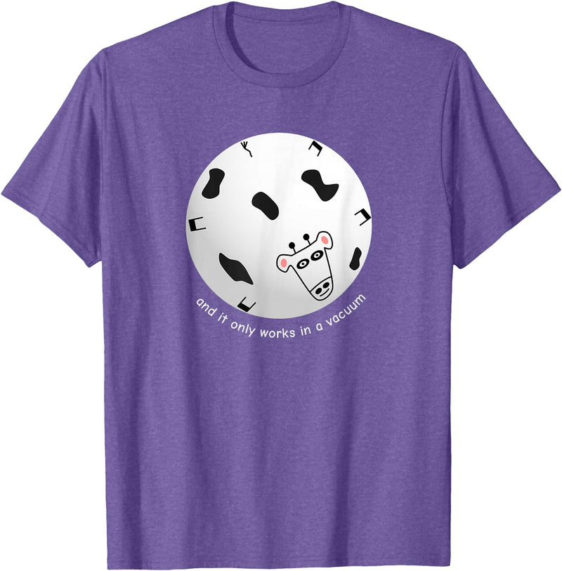 Math & Mirth Designs Spherical Cow Funny Physics T-Shirt T-Shirt - Purple Heather