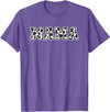 Mama Cow Farm Mom Mama Cow Family Barnyard Mom Mama Cow Mom Farm Animal Mama Kids Mother's Day Family T-Shirt - Purple