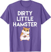 Dirty Little Hamster Cute Hamster Picture T-Shirt - Purple Heather