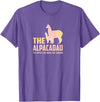 Daddy Llama Shirt Co. The Alpaca Dad Funny Llama Alpaca Lover Papa Fathers T-Shirt - Purple Heather