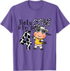 Holy Cow I'm 4 Birthday Boy Tee Gifts Cute 4th Cow Farm Animals Bday Holy Cow I'm 4 Birthday Boy T-Shirt - Purple Heather